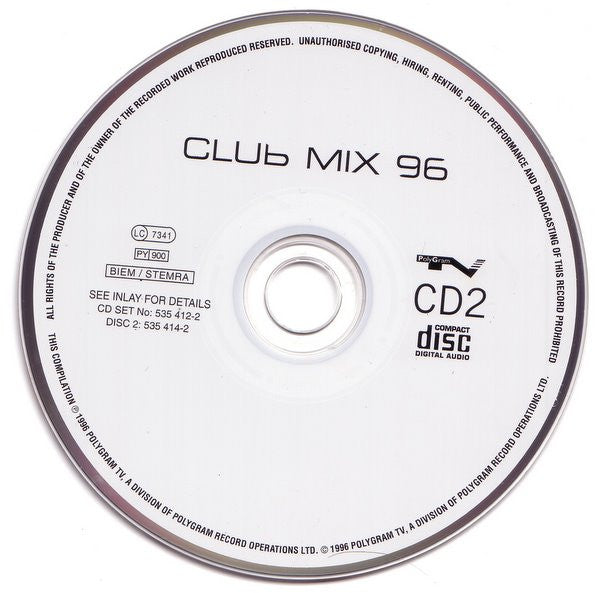 Various - Club Mix 96 - Used CD image 4
