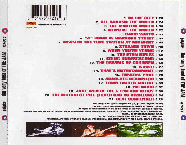 Jam - Very Best Of - Used CD image 2