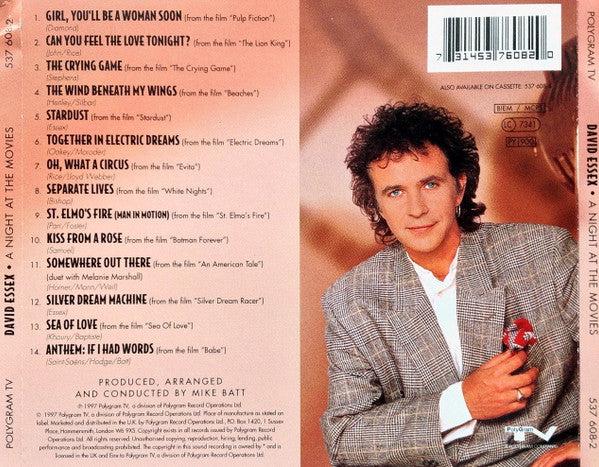 David Essex - A Night At The Movies - Used CD image 2