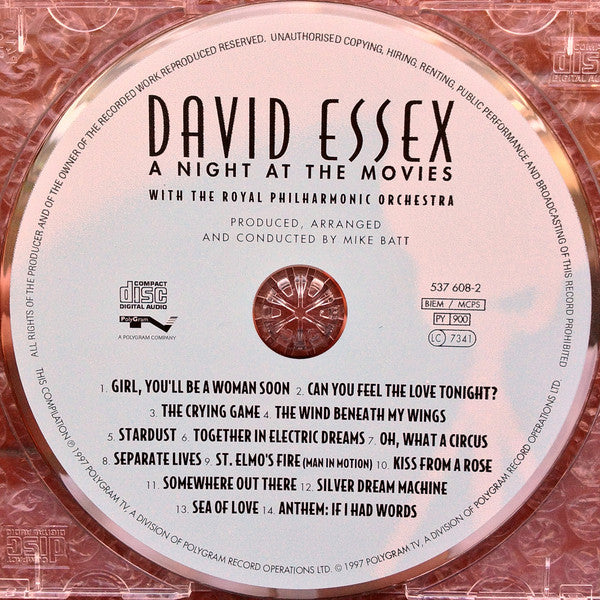 David Essex - A Night At The Movies - Used CD image 8