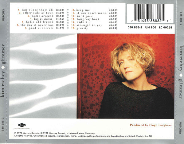 Kim Richey - Glimmer - Used CD image 4