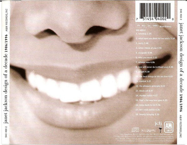 Janet Jackson - Design Of A Decade 1986/1996 - Used CD image 8