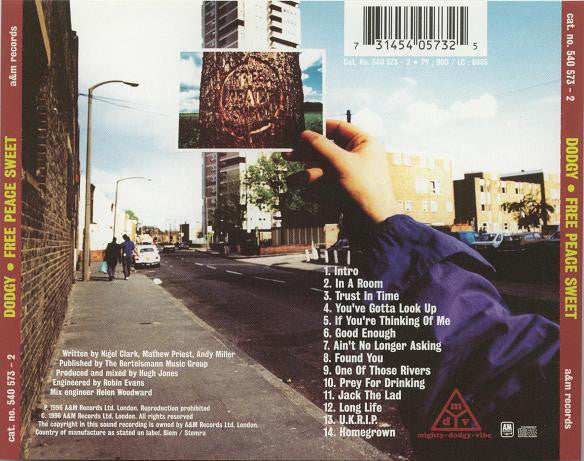 Dodgy - Free Peace Sweet - Used CD image 4