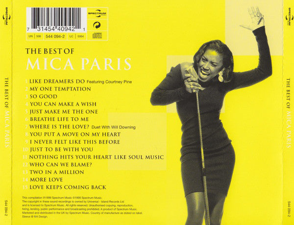 Mica Paris - Best Of - Used CD image 4