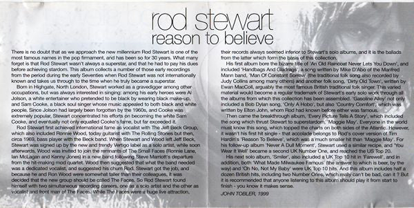 Rod Stewart - Reason To Believe - Used CD image 9