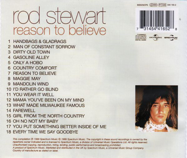 Rod Stewart - Reason To Believe - Used CD image 11
