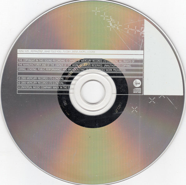 Roni Size / Reprazen - Who Told You - Used CD image 3