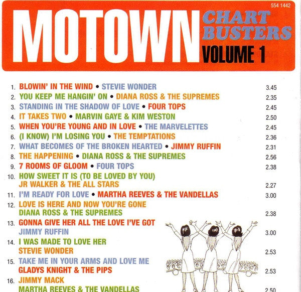 Various - Motown Chartbusters Volume 1 - Used CD image 2