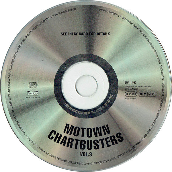 Various - Motown Chartbusters Volume 3 - Used CD image 3