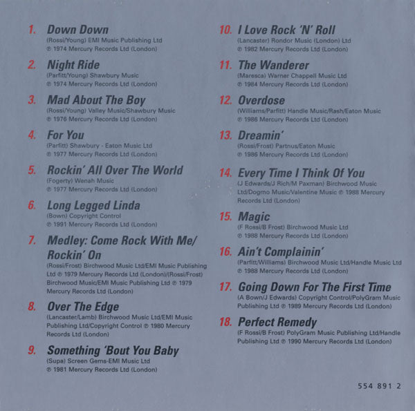 Status Quo - Essential  - Volume One - Used CD image 5