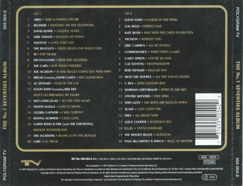 Various - Number One 70's Album - Used CD image 2