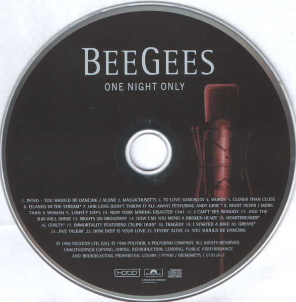 Bee Gees - One Night Only - CD image 6