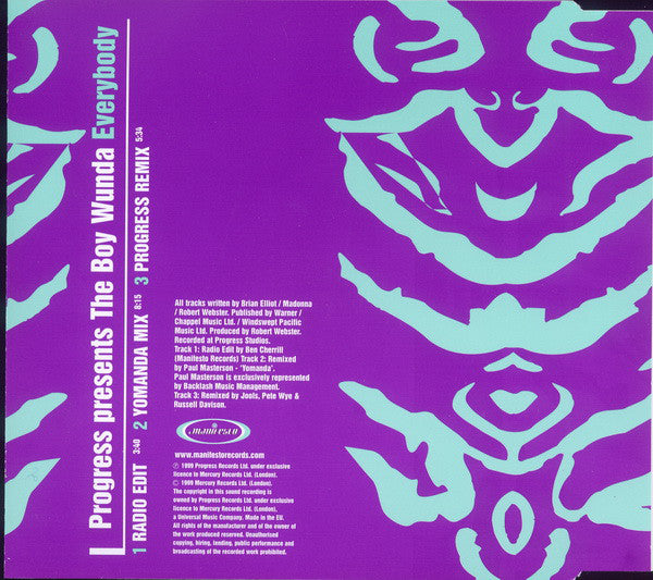 Progress - Everybody - Used CD image 5