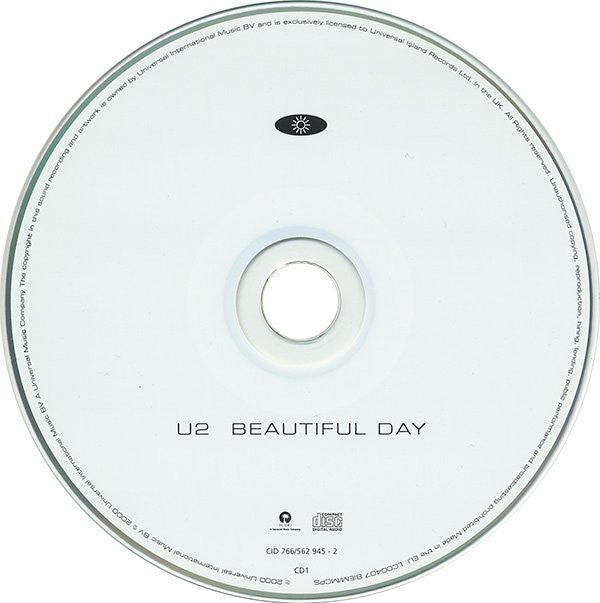 U2 - Beautiful Day - Used CD image 3
