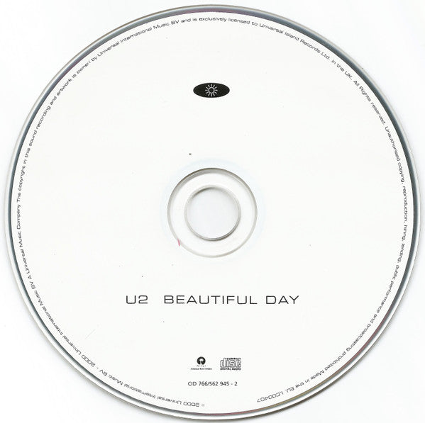 U2 - Beautiful Day - Used CD image 9