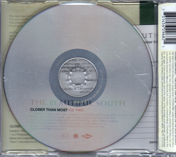 Beautiful South - Closer Than Most - Used CD image 7