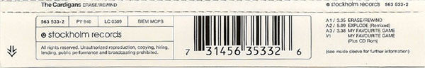 Cardigans - Erase/Rewind - Used CD image 9
