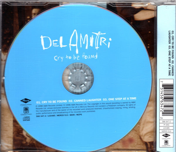 Del Amitri - Cry To Be Found - Used CD image 4