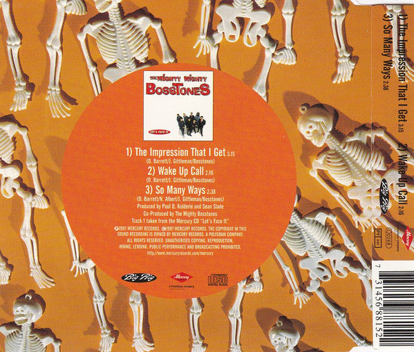 Mighty Mighty Bossto - Impression That I Get - Used CD image 2