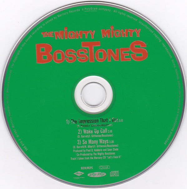 Mighty Mighty Bossto - Impression That I Get - Used CD image 3