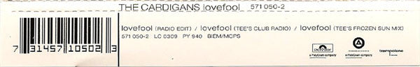 Cardigans - Lovefool - Used CD image 4