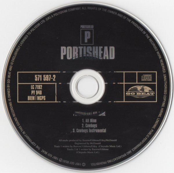 Portishead - All Mine - Used CD image 3