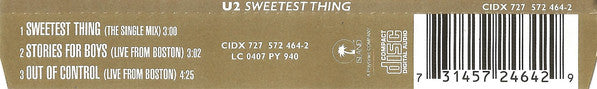 U2 - Sweetest Thing - Used CD image 2