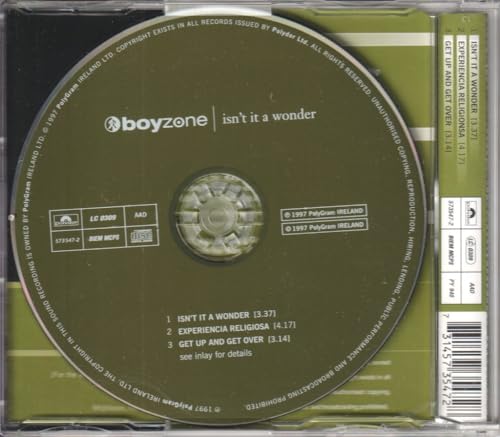 Boyzone - Isn't It A Wonder - Used CD image 2