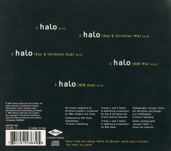 Texas - Halo - Used CD image 7