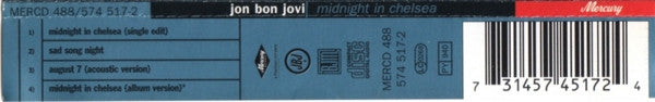 Jon Bon Jovi - Midnight In Chelsea - Used CD image 9