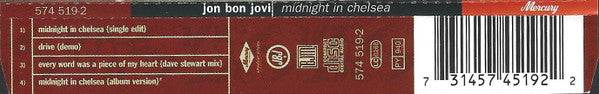 Jon Bon Jovi - Midnight In Chelsea - Used CD image 4