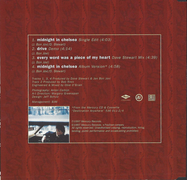 Jon Bon Jovi - Midnight In Chelsea - Used CD image 6
