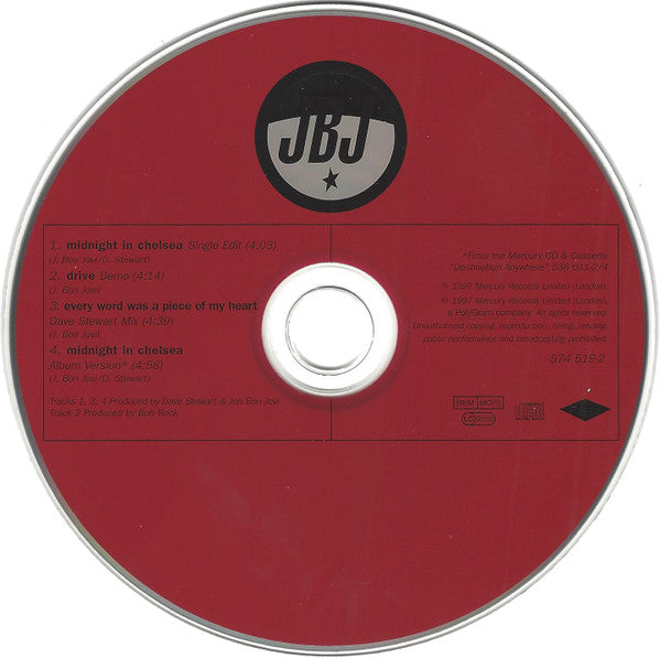 Jon Bon Jovi - Midnight In Chelsea - Used CD image 7