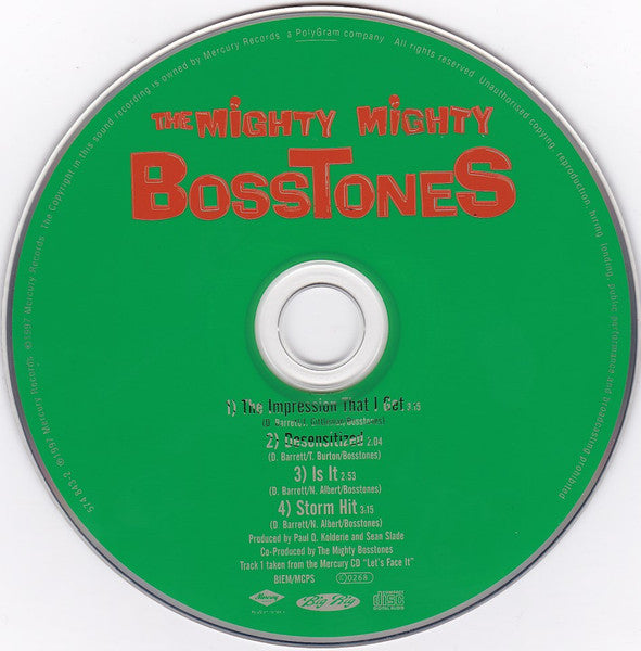 Mighty Mighty Bossto - Impression That I Get - Used CD image 3