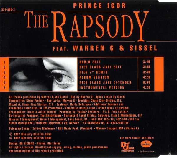 Rapsody - Prince Igor - Used CD image 3