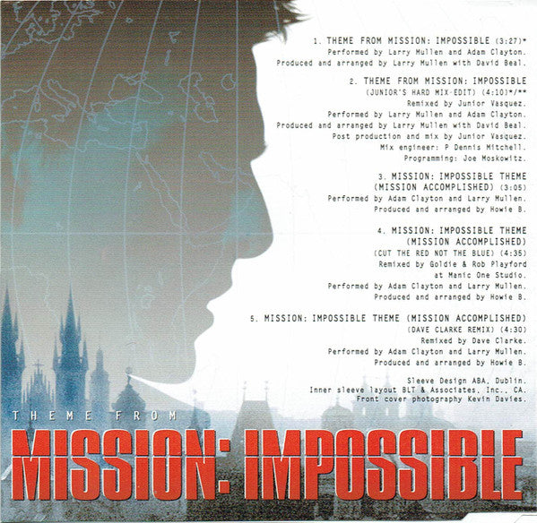 Adam Clayton - me From Mission: Impossible - Used CD image 2