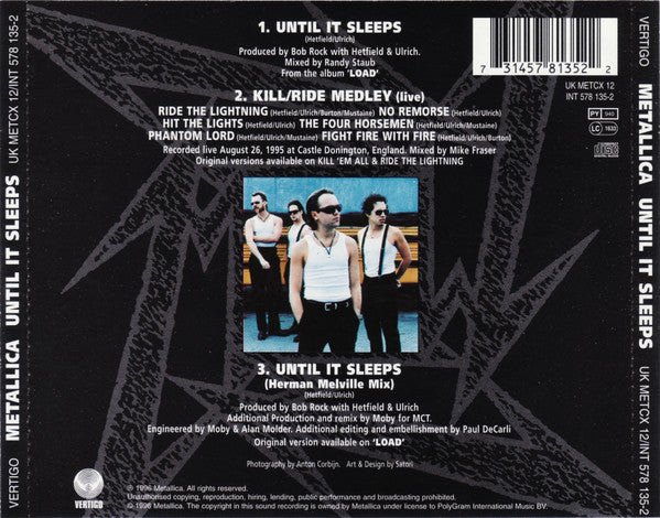 Metallica - Until It Sleeps - Used CD image 2