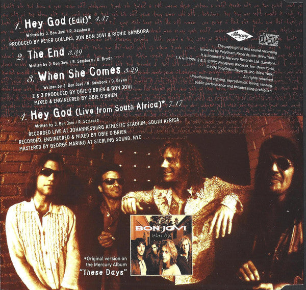 Bon Jovi - Hey God - Used CD image 2