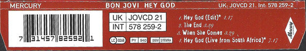 Bon Jovi - Hey God - Used CD image 4