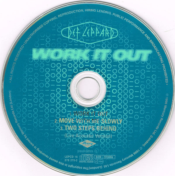 Def Leppard - Work It Out - Used CD image 3