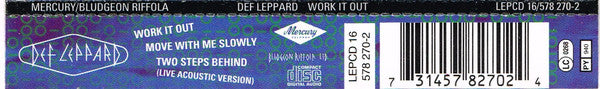 Def Leppard - Work It Out - Used CD image 4