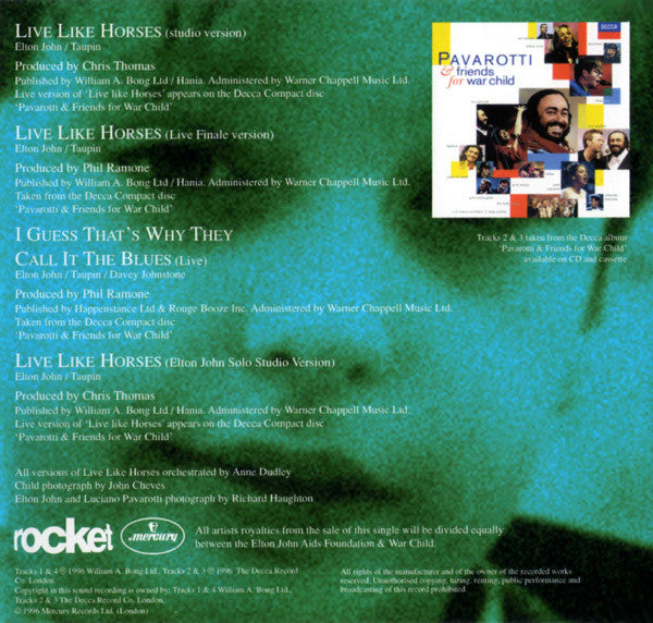 Elton John - Live Like Horses - Used CD image 3