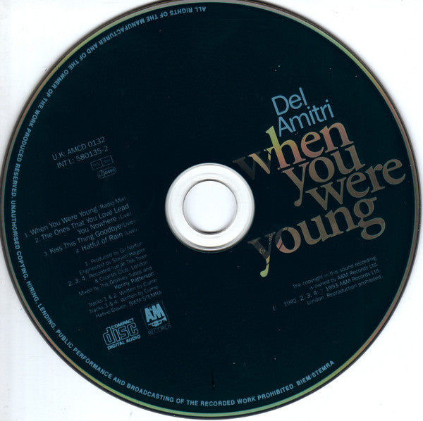 Del Amitri - When You Were Young - Used CD image 3
