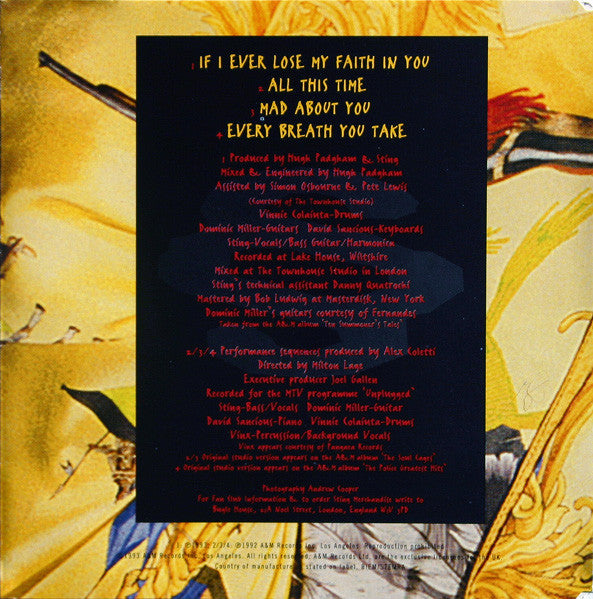 Sting - If I Ever Lose My Faith In You - Used CD image 3