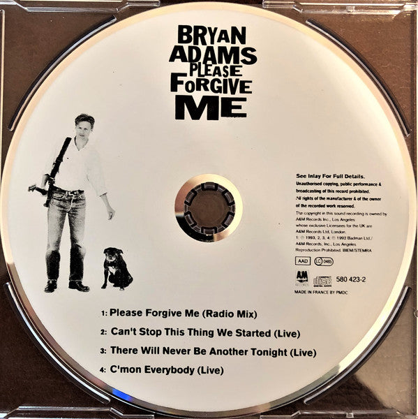 Bryan Adams - Please Forgive Me - Used CD image 3