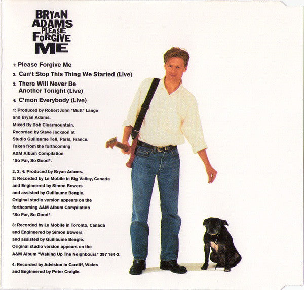 Bryan Adams - Please Forgive Me - Used CD image 6