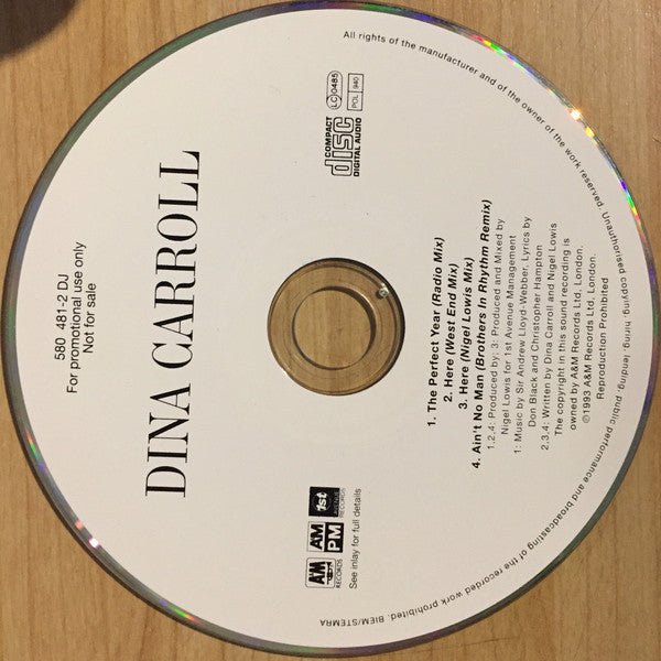 Dina Carroll - Perfect Year - Used CD image 3