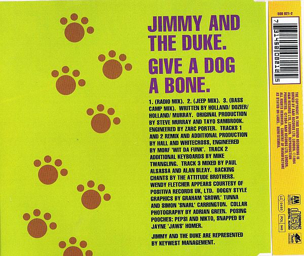 Jimmy And The Duke - Give A Dog A Bone - Used CD image 2