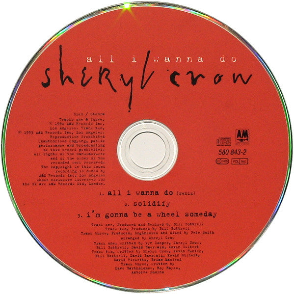 Sheryl Crow - All I Wanna Do - Used CD image 3