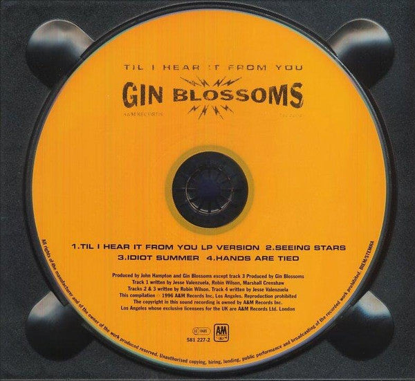Gin Blossoms - Til I Hear It From You - Used CD image 4